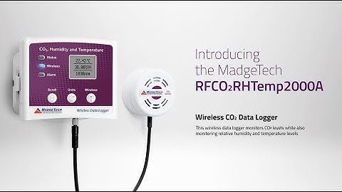 Madgetech RFCO2RHTemp2000A Wireless Indoor Air Quality Data Logger: Overview