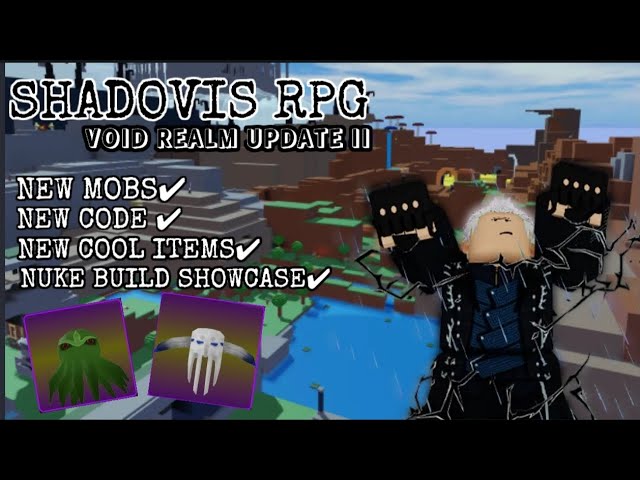 Shadovis RPG codes – items, weapons, and more