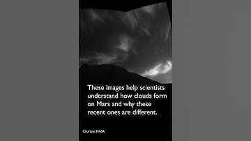 NASA’s Curiosity Rover Captures Shining Clouds on Mars #shorts