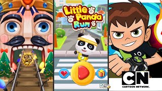 Temple Run 2 🎄BELLA BALLET, WINTER TOYLAND Vs Little Panda Run 🐼 Vs Ben 10: Up to Speed! screenshot 4
