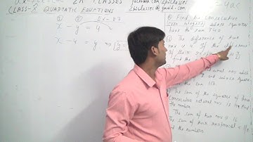 QUADRATIC EQUATIONS CLASS 10 PART 31
