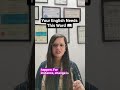 Your English Needs This Word #englishphrases #easyenglisheveryday #englishvocab