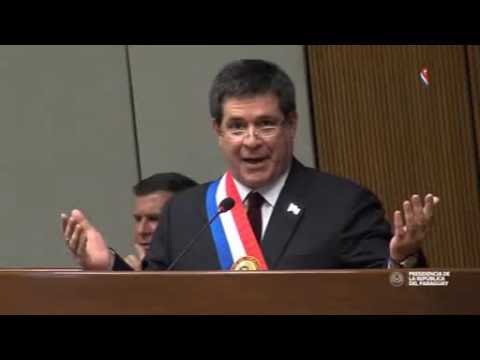 Tercer Informe Anual del Presidente Horacio Cartes ante el Congreso - YouTube