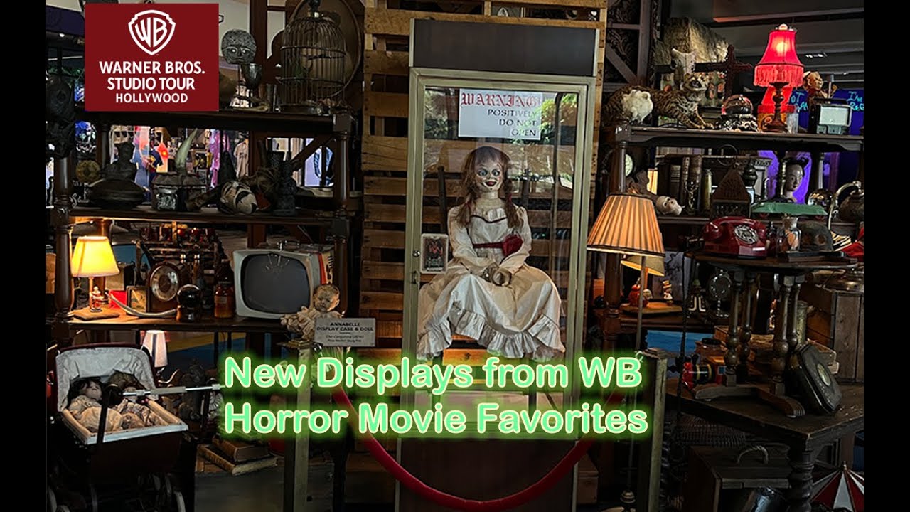 New WB Horror Display at Warner Bros Studio Tour in Hollywood - YouTube