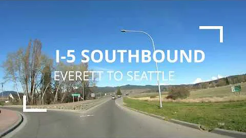 Drive Washington 4k [I-5 SB to Seattle from Mt Ver...