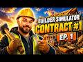 Building My First House in Builder Simulator | Contract 1 | No Commentary