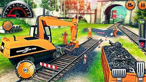 Indian Train Bridge Construction: Railroad Building Simulation - Android GamePlay