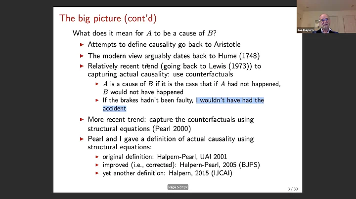 "Actual Causality: A Survey" by Joseph Halpern