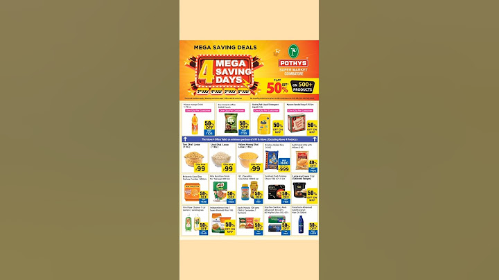 Today's Offers POTHYS Super Market Mega Shaving Deals🤩FALT50%Off💥Last 2Days Lowest Price Seve 💰👇🏻