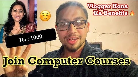 Nikhil Ka Naam Bolo 1000 Discount In Computer Courses 🤗/ Jammu || Nikhil Sharma vlogs ||