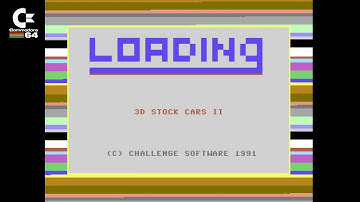 3d Stock Cars II (Challenge Software 1991) - C64 Loading Screen & Title Menu Archive