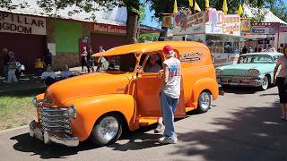 Back to the 50s classic car show (2022 vlog) remaster classic cars hot rods old trucks 1964 & older