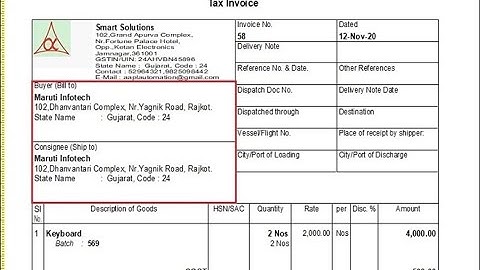 Tally Add On : Print First Buyer then Consignee for Invoice in Tally Prime Software.