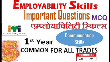 ITI EMPLOYABILITY SKILLS-5 (Communication Skills) | QUESTION AND ANSWERS | MCQ