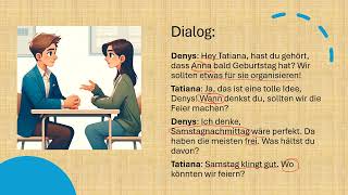 Deutsch B1 | DTZ mündliche Prüfung Teil 3 | Dialogführung und Planung #dtz  #prüfungsvorbereitung