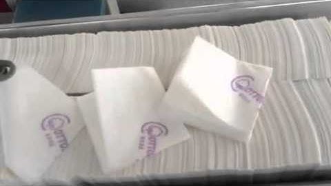 Mayjoy napkin folding machine/napkin embossing machine with two color printing