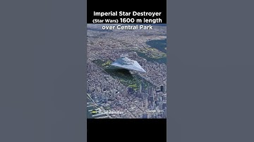 Thumbnail of 🤔🤯 Imperial Star Destroyer over Central Park (New York) ~1600 m (5250 ft)