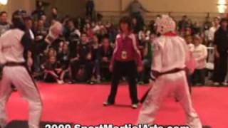 Houston Thomas v Willie Hicks - Men's LW point sparring - 2009 Diamond Nationals