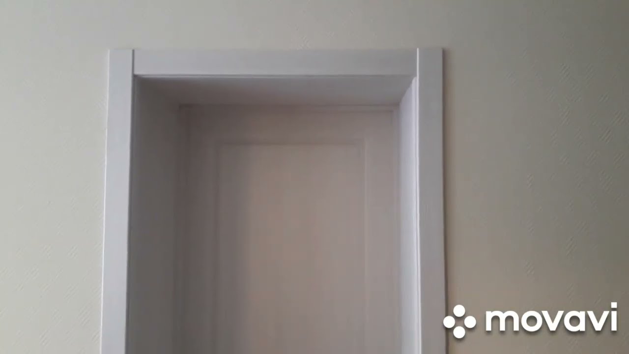 Установка дверей с широкими откосами,часть 2. - YouTube