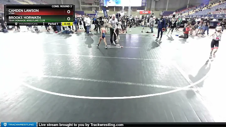 56 Lbs Cons. Round 2 - Camden Lawson, Utah Vs Broo...