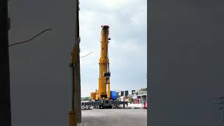 500 ton Mobile Crane #machinery #counterweight #liftingzone #expressway #crane