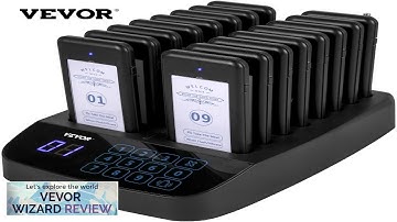 VEVOR F101 Restaurant Pager System 16 Pagers Max 98 Beepers Wireless Calling Review