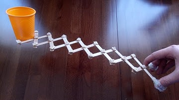 Wow! Robotic Scissor Arm from Popsicle Sticks