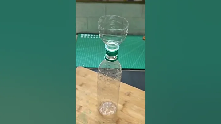 Cut a plastic bottle, attach the top as a funnel, and pour oil neatly into another bottle#popular