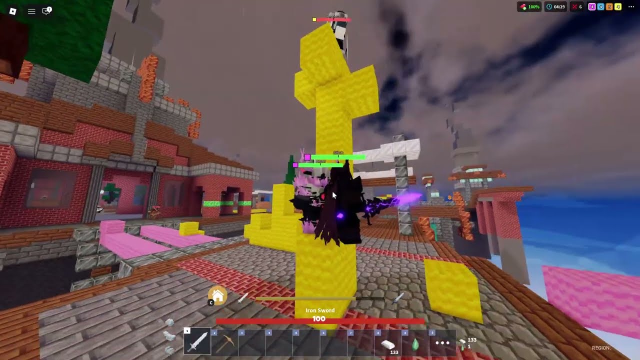 My Team Died So I Soloed With Barbarian! (Roblox Bedwars)