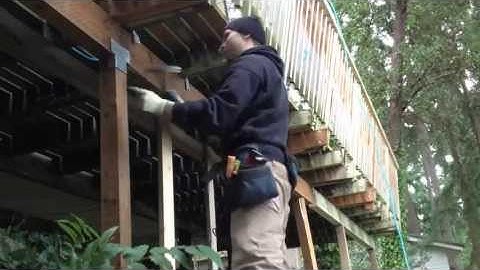 how to replace deck beams
