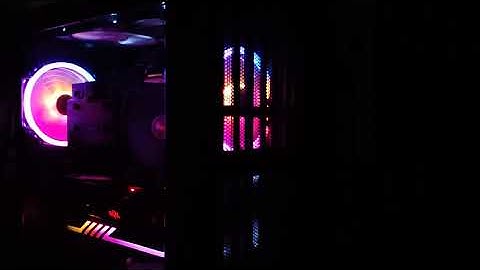 ASRock Polychrome Rainbow Effect with Akasa Vegas TLY fans.