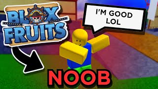 I Started As a TOTAL NOOB In Blox Fruits ROBLOX...