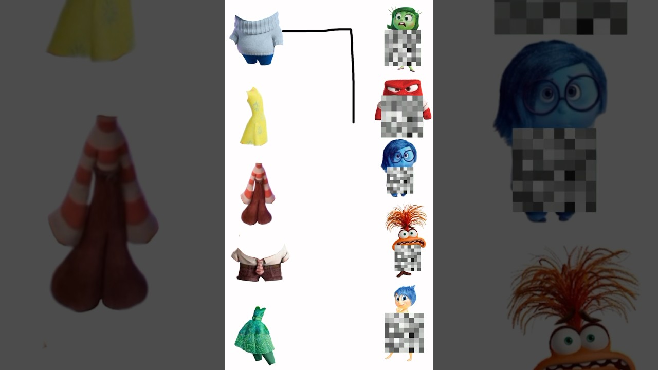 Find out whose clothes are where Inside  Out