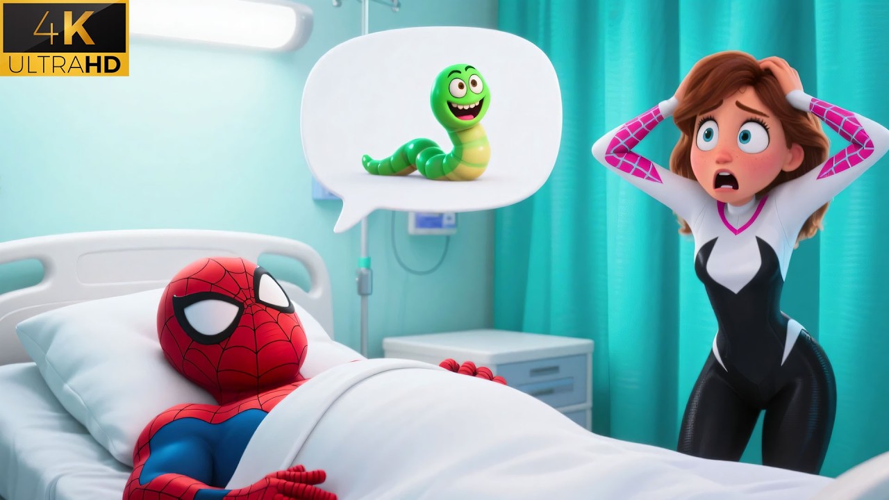 OH NO! Gwen Discovers What’s Hiding Inside Spider-Man’s Belly! 😱 | Spider-Man 3D | Spidey Liz