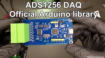 ADS1256 Official Arduino Library and Custom DAQ Board