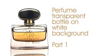 Perfume transparent bottle on white background Part 1 screenshot 5