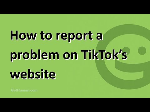 How to get customer help on TikTok's website