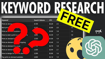 FREE Keywords Research With ChatGPT