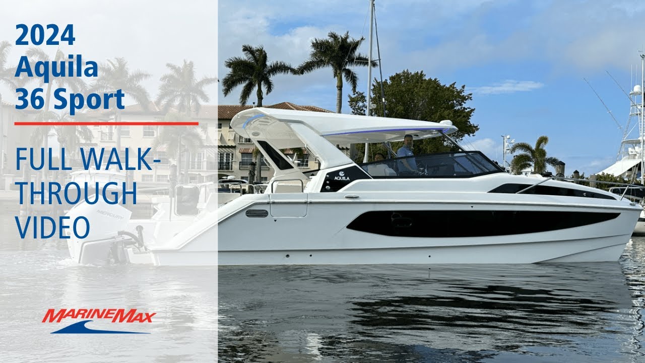 ALL NEW | 2024 Aquila 36 Sport | MarineMax Palm Beach Gardens