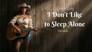 I Dont Like To Sleep Alone  Paul Anka  Timeless Country Love Ballad  Female Vocal