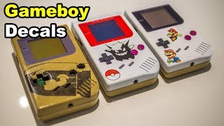 Custom Gameboy Water Slide Decals