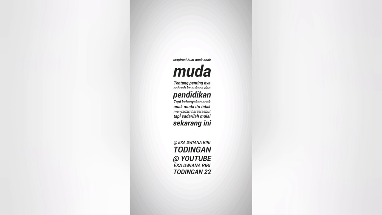  Kata kata  inspirasi  untuk anak  muda  menjadi sukses YouTube