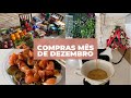 🥫COMPRAS DE MERCADO DO MÊS DE DEZEMBRO | 🎄DECORAÇÃO DE NATAL NA CASA DA MINHA IRMÃ | EU OSTENTO? 😔