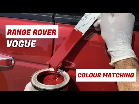 Range Rover- Vogue | Touchup Red Colour Matching | Car paint Colour Making