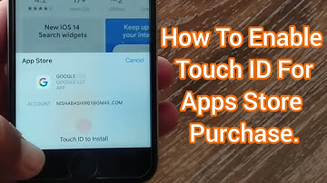 How to Enable Touch ID For App Store on iPhone.