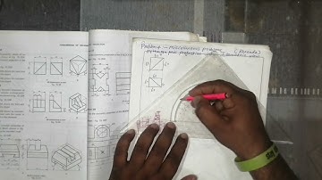 problem 4 #orthographic project in kannada #isometric view kannada #miscellaneous problem kannada