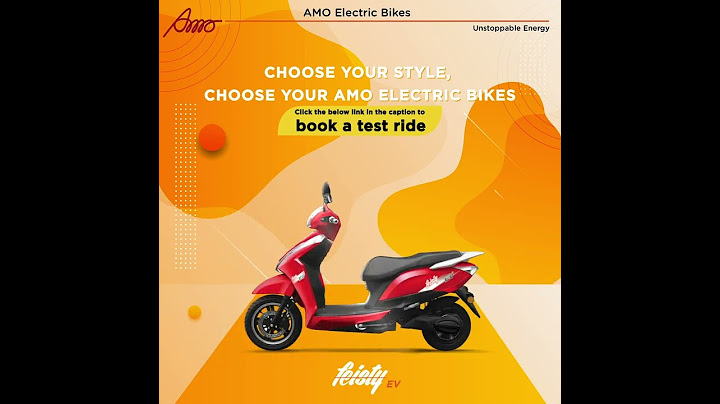 Electric Scooters Range by AMO Electric Bikes