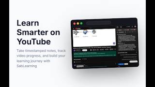 Best Chrome Extension for active learning in YouTube - Sablearning