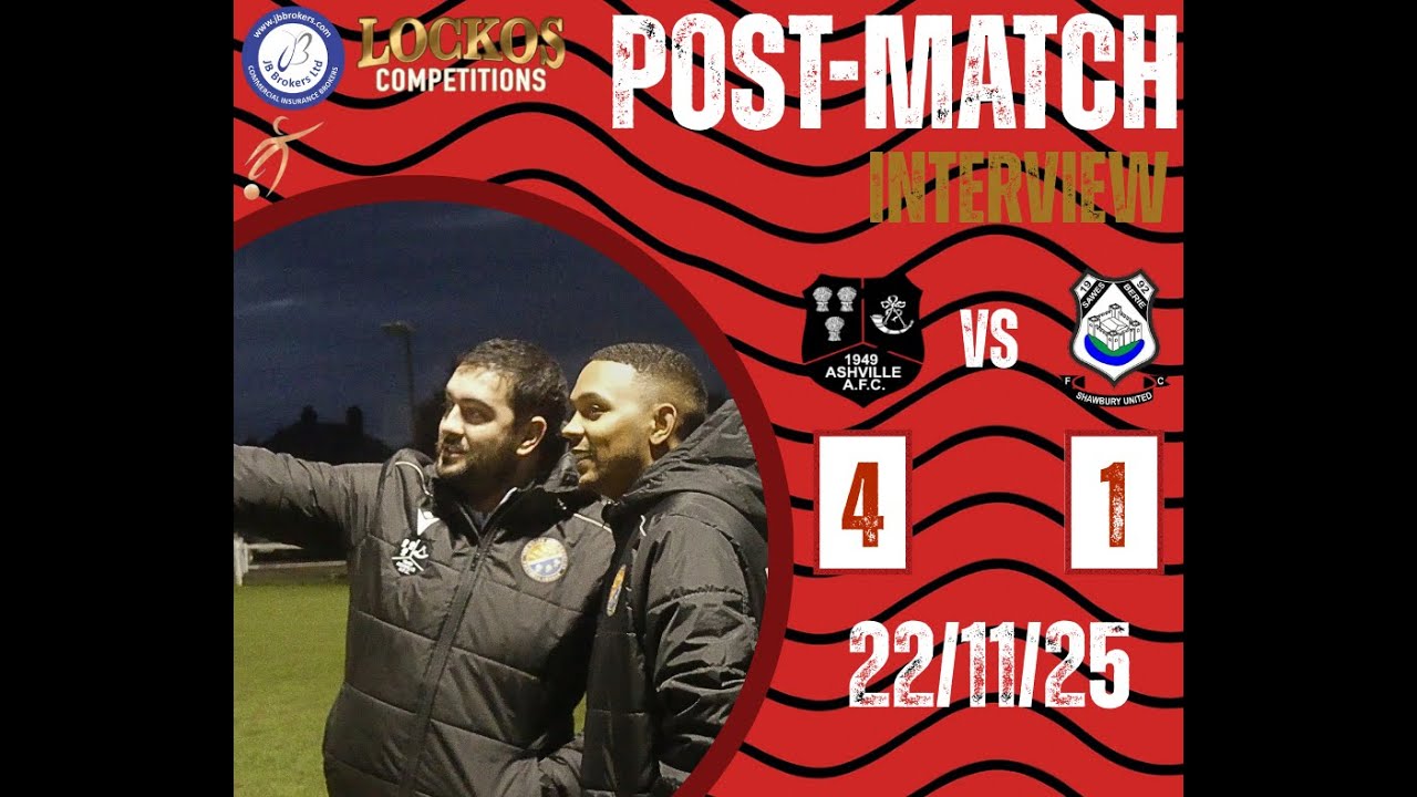 Managers' Post Match Interview - Shawbury United - YouTube
