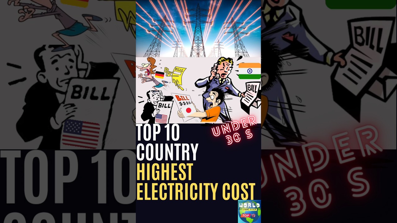 Top 10 Country with Highest Electricity Cost 